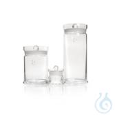DURAN® Präparatenglas 250 ml mit Knopfdeckel | Ø 65 x 103 mm | Borosilikatglas 3.3