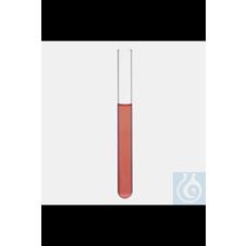 Reagenzgläser aus Neutralglas, 12 x 75 mm, runder Boden, Wandstärke 0,8–0,9 mm, 100 Stück