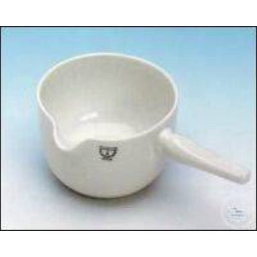 Haldenwanger® Kasserolle 17 Größe 2 mit Porzellanstiel, 500 ml, Ø 127 mm, glasiert