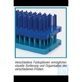 ISOLAB Igel-Abtropfgestell für 25 Röhrchen à 50 ml, ABS, blau