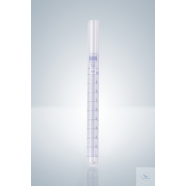 DURAN® Reagenzglas blau graduiert 25:0,5 ml | 215 mm x 18 mm | mit Ausguss | Borosilikatglas 3.3