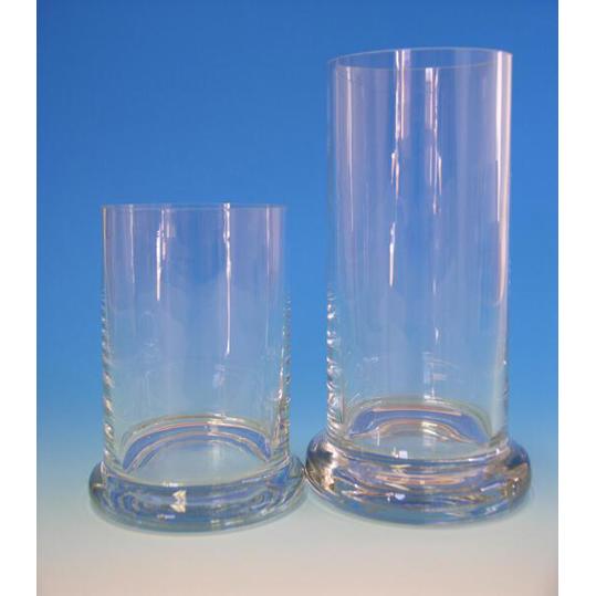 Assistent Glaszylinder mit Fuß ohne Deckel 8 x 8 cm – Laborzylinder aus Soda-Kalk-Glas von Karl Hecht