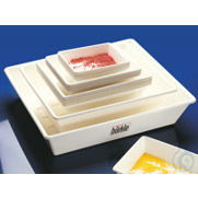 Bürkle® Laborschale 30 l | PP weiß | stapelbar | innen 410 x 505 mm