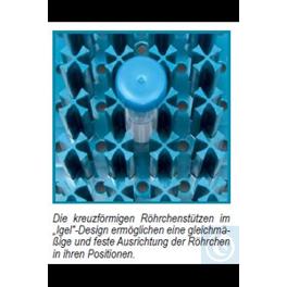 ISOLAB Igel-Abtropfgestell für 25 Röhrchen à 50 ml, ABS, blau