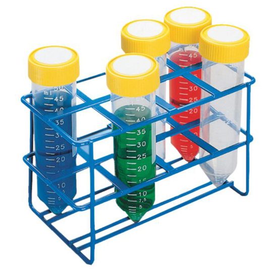 neoChoice Ständer für 50-ml-Zentrifugenröhrchen | 8 Plätze (2 x 4) | epoxidbeschichtet, autoklavierbar