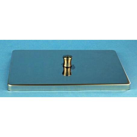 Assistent Edelstahldeckel mit Griff 20 x 10 cm – Abdeckung für Instrumentenschale Serie 42900