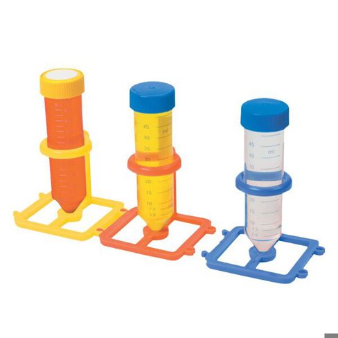 neoChoice Zentrifugenröhrchen-Halter für 50 ml, 5er Set, autoklavierbar, farbig sortiert