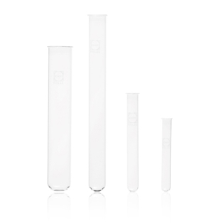 Reagenzglas FIOLAX® 10 x 75 mm mit Bördelrand, Borosilikatglas dünnwandig