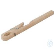 Reagenzglashalter aus Holz mit Federklammer | 230 mm | für Ø 11–30 mm | Made in Germany