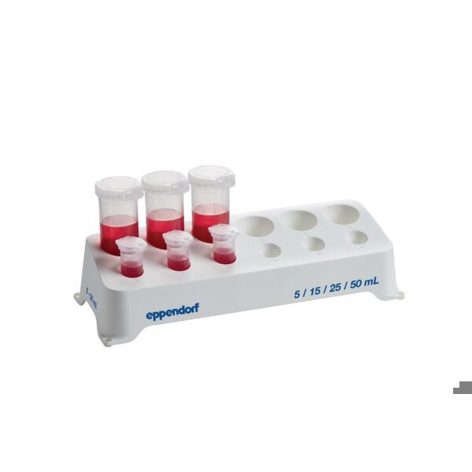 Eppendorf® Tube Rack | 12 Plätze | 6× für 5-/15-mL-Gefäße und 6× für 25-/50-mL-Gefäße | PP, autoklavierbar | 2 Stück